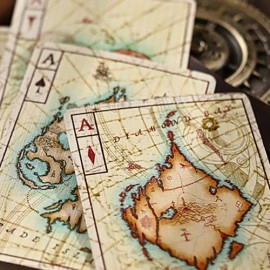 Spielkarten Gilded Eye of the Ocean Astra Polaris (Black) Playing Cards