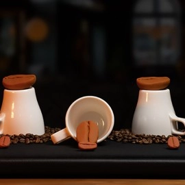 VULPINE Creations - Amazing Coffee Cups and Beans (Gimmicks and Online Instructions) by Adam Wilber