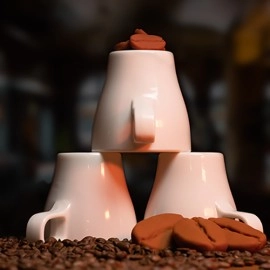 VULPINE Creations - Amazing Coffee Cups and Beans (Gimmicks and Online Instructions) by Adam Wilber