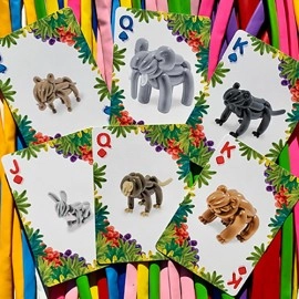Spielkarten Gilded Bicycle Balloon Jungle Playing Cards