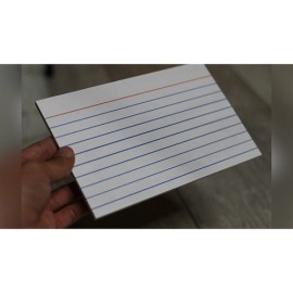 Acro Index Dry Erase Large 5"x8" (Gimmicks and Online Instructions) by Blake Vogt