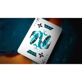 Spielkarten Aqua Falcon Throwing Cards by Rick Smith Jr. and De'vo