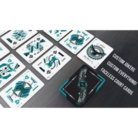 Spielkarten Aqua Falcon Throwing Cards (Foil) by Rick Smith Jr. and De'vo