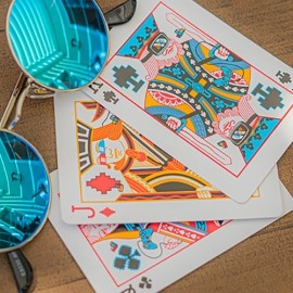 Spielkarten Game Over Red Playing Cards by Gemini