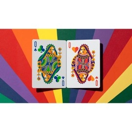 Spielkarten DKNG Rainbow Wheels (Orange) Playing Cards by Art of Play