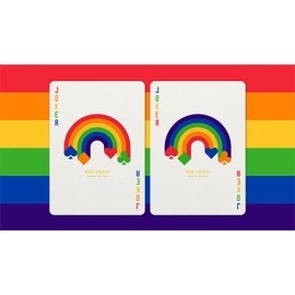Spielkarten DKNG Rainbow Wheels (Orange) Playing Cards by Art of Play