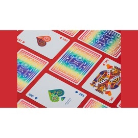 Spielkarten DKNG Rainbow Wheels (Orange) Playing Cards by Art of Play