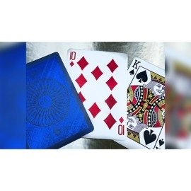 Tally Ho Blue (Circle) MetalLuxe Playing Cards by US Playing Cards