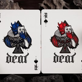 Spielkarten Deal with the Devil (Scarlet Red) UV Playing Cards by Darkside Playing Card Co