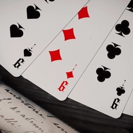 Spielkarten Deal with the Devil (Scarlet Red) UV Playing Cards by Darkside Playing Card Co