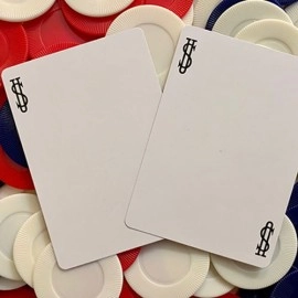Spielkarten Gilded Blue Bicycle Index Only Playing Cards