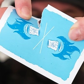Spielkarten Trash & Burn (Blue) Playing Cards by Howlin' Jacks