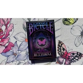 Spielkarten Gilded Bicycle Butterfly (Purple) Playing Cards