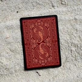 Spielkarten Gilded Bicycle Scorpion (Red) Playing Cards