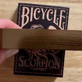 Spielkarten Gilded Bicycle Scorpion (Brown) Playing Cards