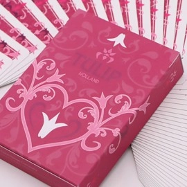Spielkarten Pink Tulip Playing Cards Dutch Card House Company