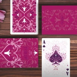 Spielkarten Pink Tulip Playing Cards Dutch Card House Company