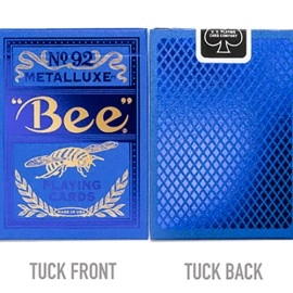Spielkarten Bee Blue MetalLuxe Playing Cards by US Playing Card