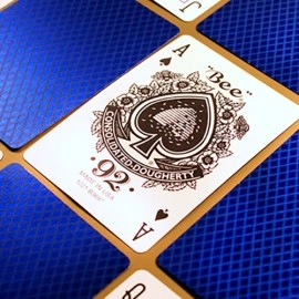Spielkarten Bee Blue MetalLuxe Playing Cards by US Playing Card