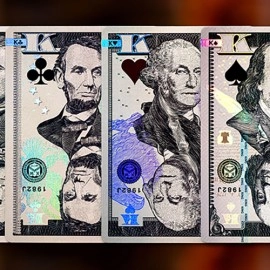 Spielkarten Holographic Legal Tender Playing Cards by Kings Wild