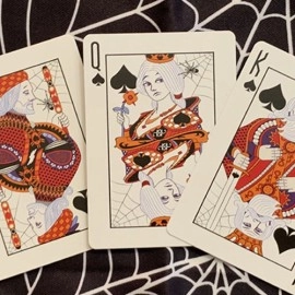 Gilded Bicycle Spider (Green) Playing Cards