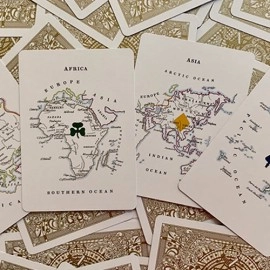 Gilded Geographical Hodges Playing Cards