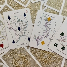 Gilded Geographical Hodges Playing Cards