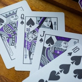 Spielkarten Lounge Edition in Passenger Purple by Jetsetter Playing Cards