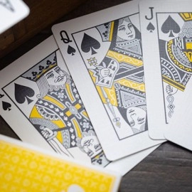 Spielkarten Lounge Edition in Taxiway Yellow by Jetsetter Playing Cards