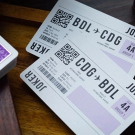 Spielkarten Limited Edition Lounge  in Passenger Purple by Jetsetter Playing Cards