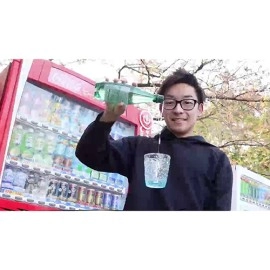 Perfect Airborne Glass & Acrylic cup (Perrier) by Tejinaya Magic