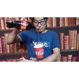 Perfect Airborne Glass & Acrylic cup (Coke) by Tejinaya Magic