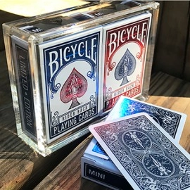 Spielkarten Bicycle Rider Back Mini Limited Edition (2 Pack With Foil Tucks In Carat Case) by US Playing Card Co