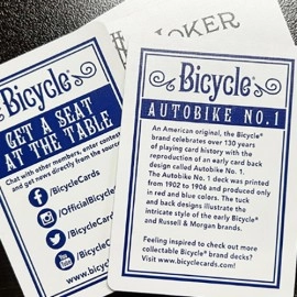 Spielkarten Bicycle Foil AutoBike No. 1 (Blue) Playing Cards