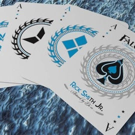 Spielkarten Ice Falcon Throwing Cards (Foil) by Rick Smith Jr. and De'vo