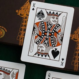 Spielkarten ACE FULTON'S 10 YEAR ANNIVERSARY TOBACCO BROWN PLAYING CARDS