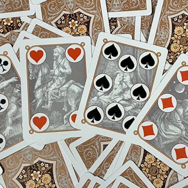 Gilded Four Continents (Copper) Playing Cards