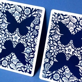Spielkarten Butterfly Worker Marked Playing Cards (Blue) by Ondrej Psenicka