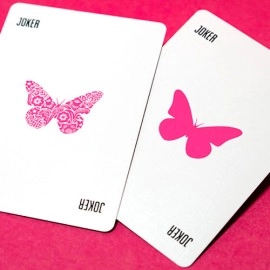 Spielkarten Butterfly Worker Marked Playing Cards (Pink) by Ondrej Psenicka