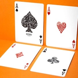 Spielkarten Butterfly Worker Marked Playing Cards (Orange) by Ondrej Psenicka