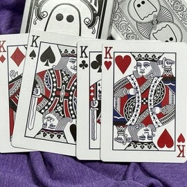 Spielkarten Bicycle Boo Back Playing Cards (Grey)