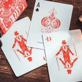 Spielkarten Smoke & Mirrors V8, Red (Standard) Edition Playing Cards by Dan & Dave