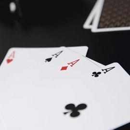 Spielkarten S.O.M. (Secrets of Magic) Black/Gold Playing Cards