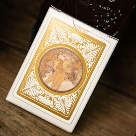 Spielkarten Mucha Gismonda Standard Gold Edition Playing Cards by TCC