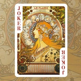 Spielkarten Mucha Gismonda Standard Gold Edition Playing Cards by TCC