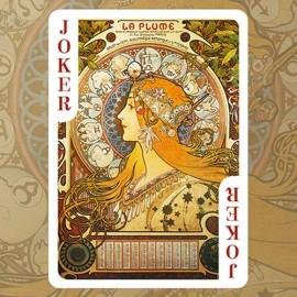 Spielkarten Mucha Princess Hyacinth Silver Edition Playing Cards by TCC
