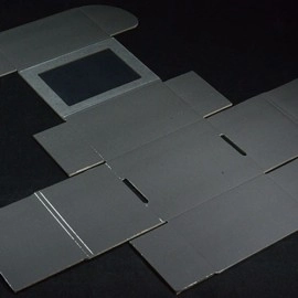 Carat XCHB Cardboard Half-Brick Box with Viewing Window