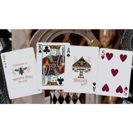 Spielkarten Montauk Hotel Burgundy Playing Cards by Gemini