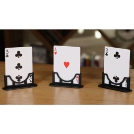 Three Cards Monte Stand RED (Gimmicks and Online Instruction) by Jeki Yoo