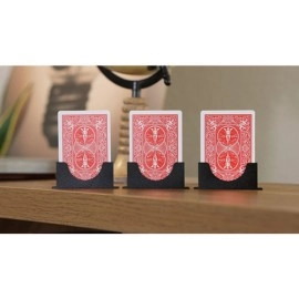 Three Cards Monte Stand RED (Gimmicks and Online Instruction) by Jeki Yoo